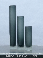 BOB glazen vaas Cilinder' grey matt medium