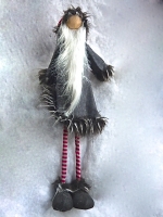 Spooky Santa long leg red hat medium