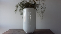 BOB Polyresin bowl vase white