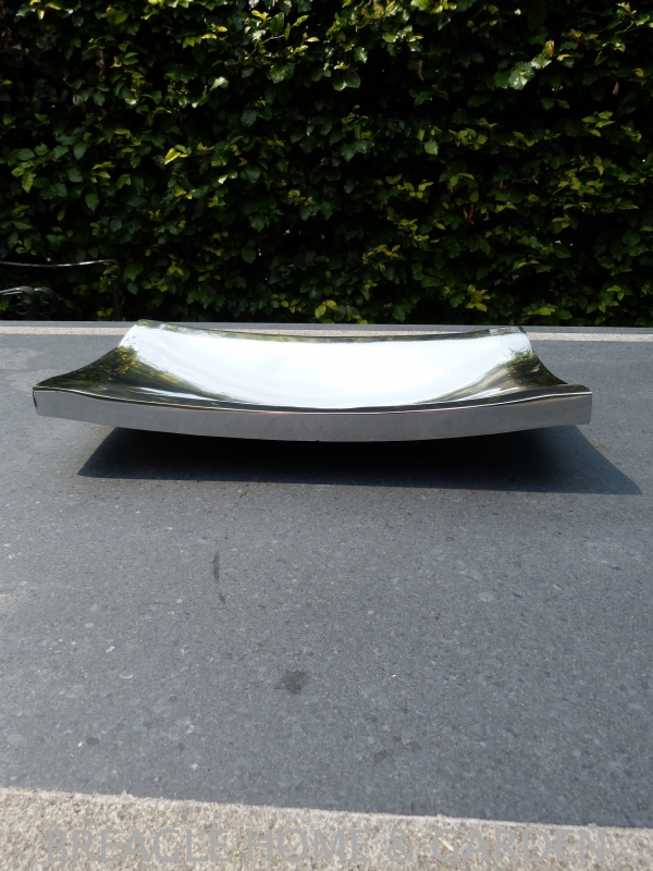 BOB aluminium schaal rechthoek large met gebogen rand