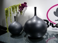 BOB keramiek Vase MS ballon medium black matt