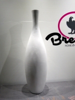 BOB Polyresin Lounge High vase 110cm white shiny
