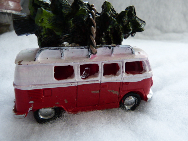 Volkswagen bus met led rood