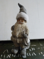 Kerstman grijs zak