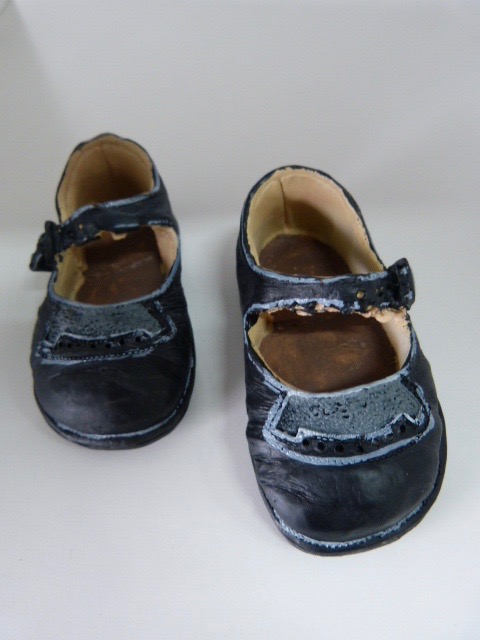 Kinderschoen keramiek zwart