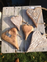 Decoratief houten hart medium