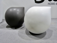 BOB keramiek Birdy vase large white/black matt