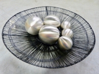 Metalen bal L geborsteld