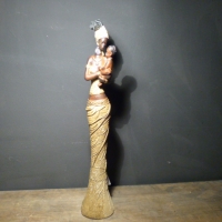 Afrikaanse vrouw tabac/child