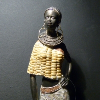 Afrikaanse vrouw corn/staand
