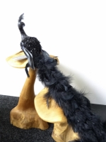 Colmore peacock black/clip 54 cm