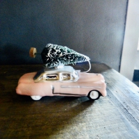 Colmore X-maas hanger car/tree pink
