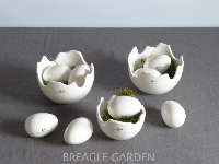 BOB keramiek schaal 'Happy Easter Egg' white small